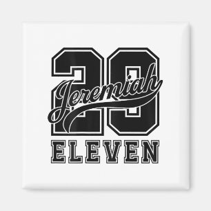 Bible Verse Jeremiah 29_11 Jersey Look Christian  Magnet