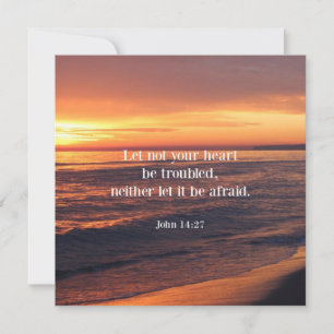 Bible verse, John 14 27 Card