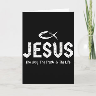 Bible Verse John 14_6 Jesus The Way Truth &amp; Li Card