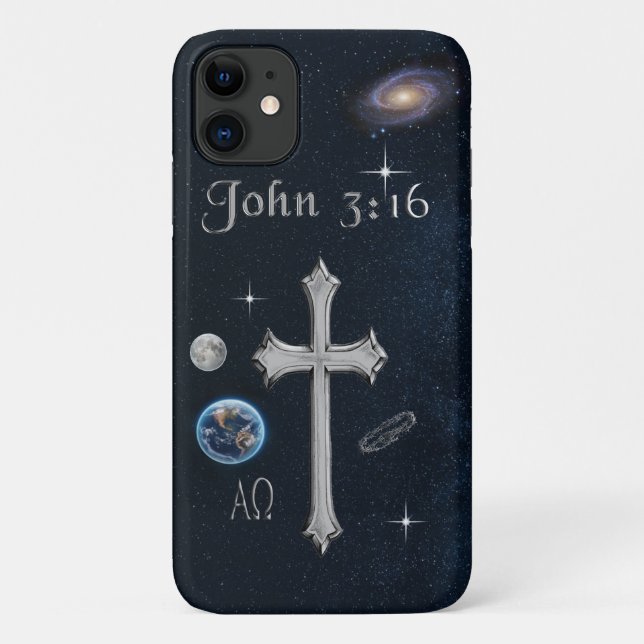 Bible Verse John 3:16 Case-Mate iPhone Case (Back)