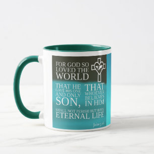 Bible Verse John 3:16 God's love for us Coffee mug