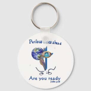 Bible Verse John 3:16 Keychain