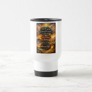 Bible Verse John 3:16 Travel Mug