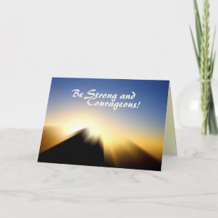 Bible Verse Joshua 1:9 Sunrise Greeting Card