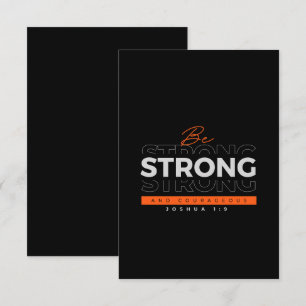 Bible verse Joshua 1:9 Thank You Card
