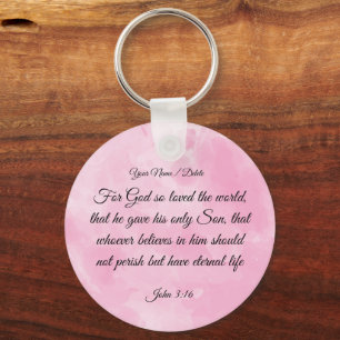 Bible Verse Keychain – John 3:16 