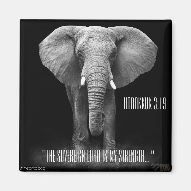 Bible Verse Magnet - Habbukuk (Front)