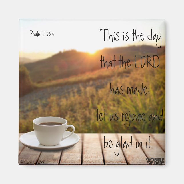 Bible Verse Magnet - Psaume 118 (Devant)