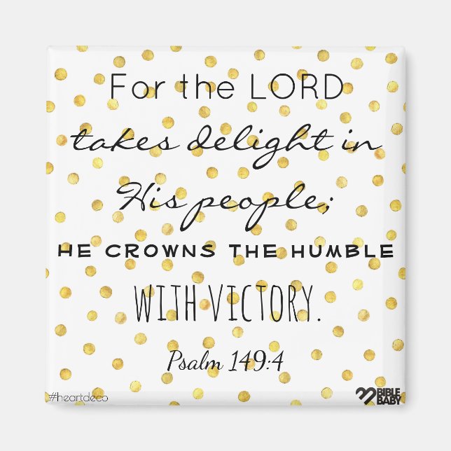 Bible Verse Magnet - Psaume 149 (Devant)