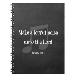 Bible Verse: Make a Joyful Noise Notebook