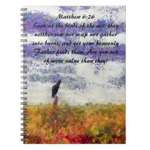 Bible Verse Matthew 6:26 Notebook