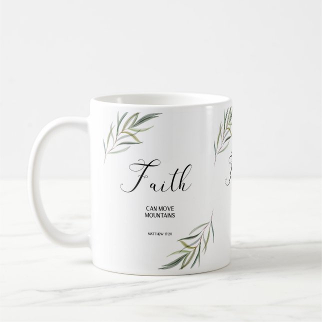 Bible verse Matthew leaves scripture  Coffee Mug (Left)