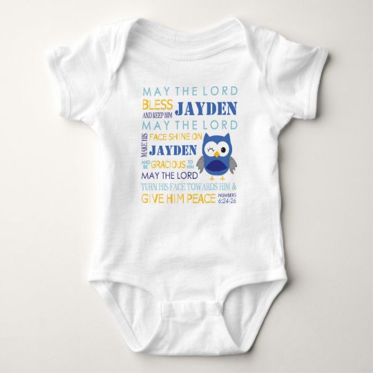 Bible Verse May the Lord Bless Owl Baby T Shirt