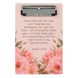 Bible Verse Mini Clipboard | Pink Floral Design