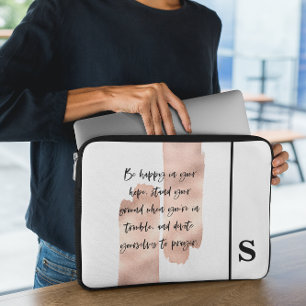 Bible Verse Monogram Laptop Sleeve