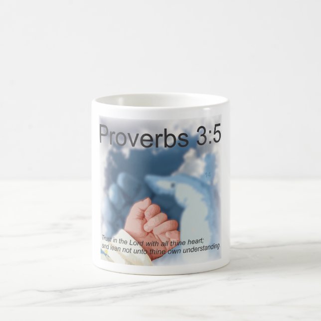 Bible Verse Mug Day 14, PROVERBS 3:5 (Center)
