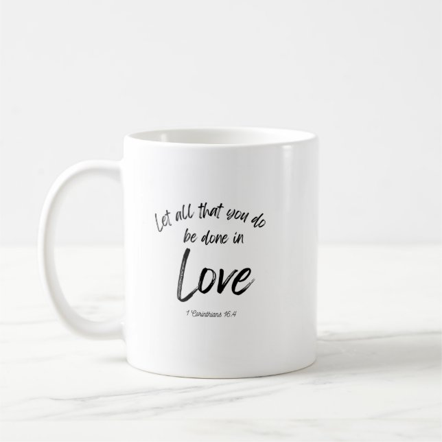 Bible verse mug - Love (Left)