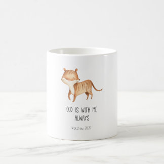 Bible Verse Mug Safari Animal God is With Me