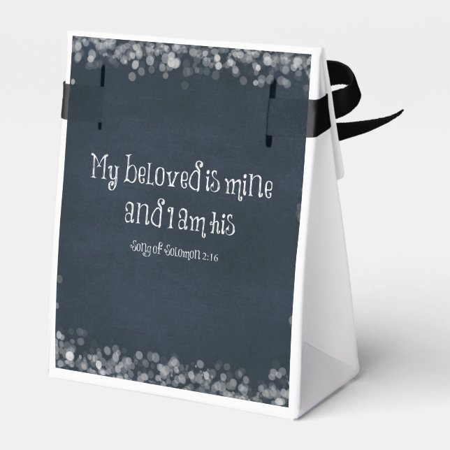 Bible Verse : My Beloved is Mine and I am His Favor Box (Back Side)