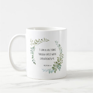 Bible verse, Philippians 4:13 Coffee Mug