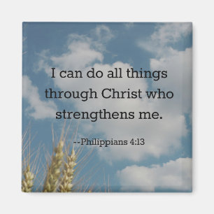 Bible Verse, Philippians 4:13 Magnet