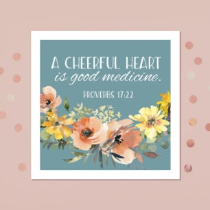 Bible verse Proverbs Paper Napkin
