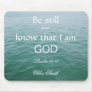 Bible Verse Psalm 46:10 Mouse Pad