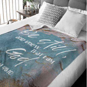 Bible verse Psalm fleece blanket
