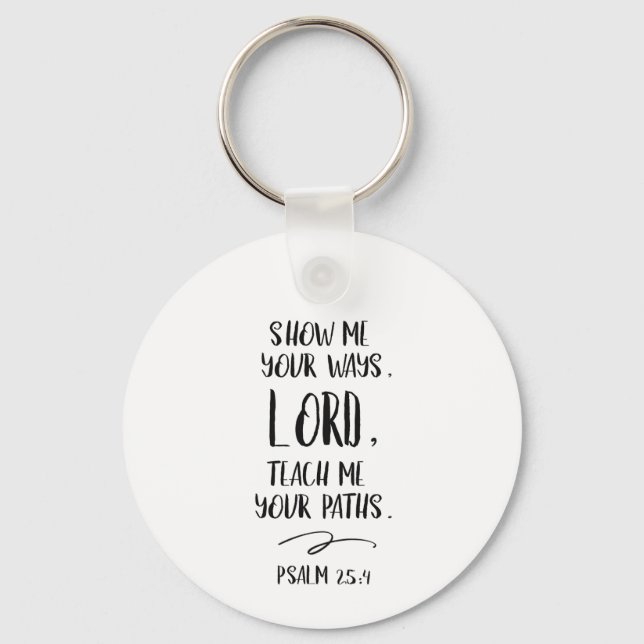 Bible verse Psalm Keychain (Front)