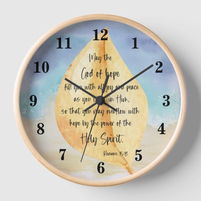 Bible verse Romans Wall Clock (Front)