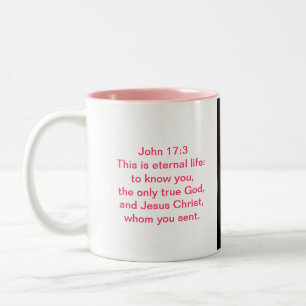 Bible Verse Scripture Photo Mug With African Viole
