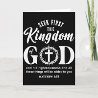 Bible Verse Seek First The Kingdom Of God Christia