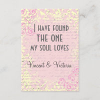 Bible Verse Song of Solomon Vintage Wedding