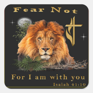 Bible verse square sticker