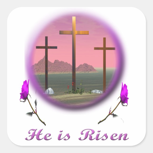 Bible verse square sticker (Front)