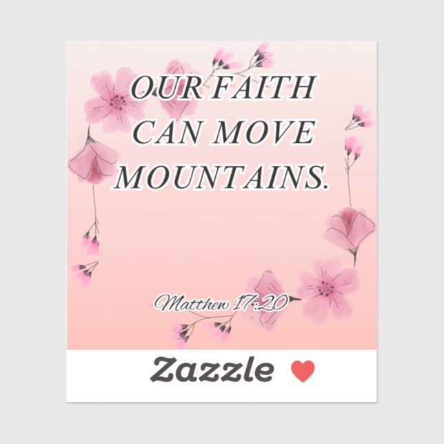 Bible verse sticker  (Sheet)