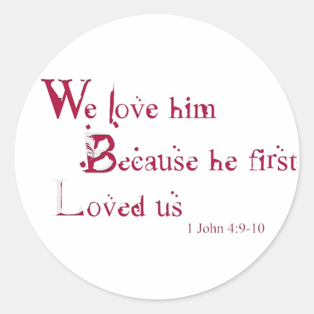 Bible verse sticker (Front)