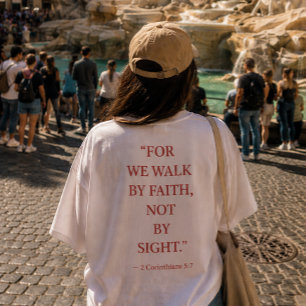 Bible verse T-Shirt 2 Corinthians 5:7