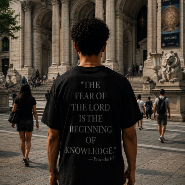 Bible verse T-Shirt Proverbs 1:7 (Creator Uploaded)