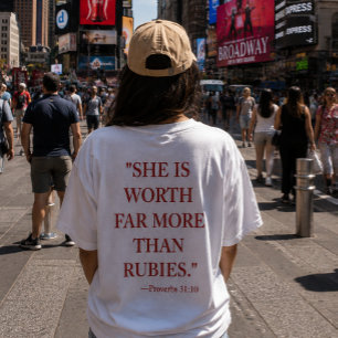 Bible verse T-Shirt Proverbs 31:10