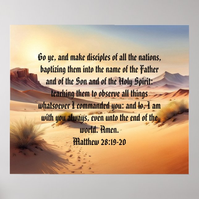 Bible Verse Template, Value Poster Paper (Matte) (Front)