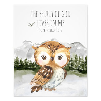 Bible Verse The Spirit of God Lives in Me 1 Corint Photo Print