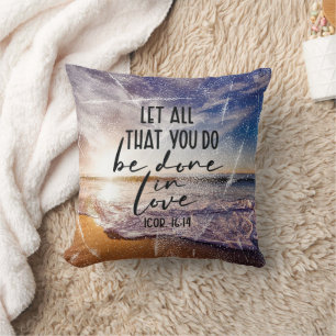 Bible Verse Throw Pillow