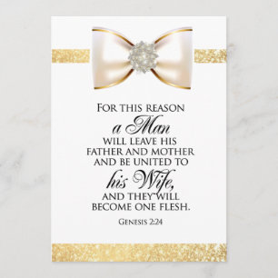 BIBLE VERSE TO BECOME ONE FLESH INVITATION