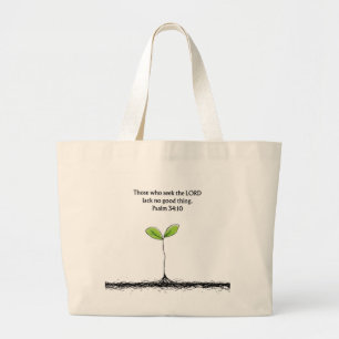 Bible Verse Tote Bag   Faith Encouragement Gift