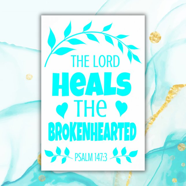 Bible verse turquoise | Archival Heavyweight Paper Poster (Creator Uploaded)