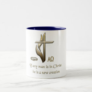 Bible verse Two-Tone coffee mug