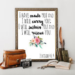 Bible Verse Wall Art, Isaiah 46:4, I have made you Poster<br><div class="desc">Bible Verse Wall Art,  Isaiah 46:4,  I have made you , Scripture poster,  Scripture Print,  Typography wall art,  Bible Verse Print</div>