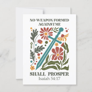 Bible Verse Wildflower Postcard