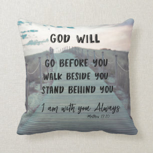 Bible Verse With Quote Throw Pillow